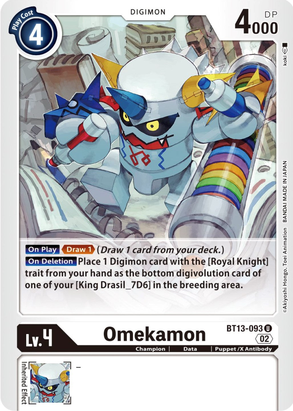 Omekamon [BT13-093] [Versus Royal Knights Booster] | Cracking-Singles