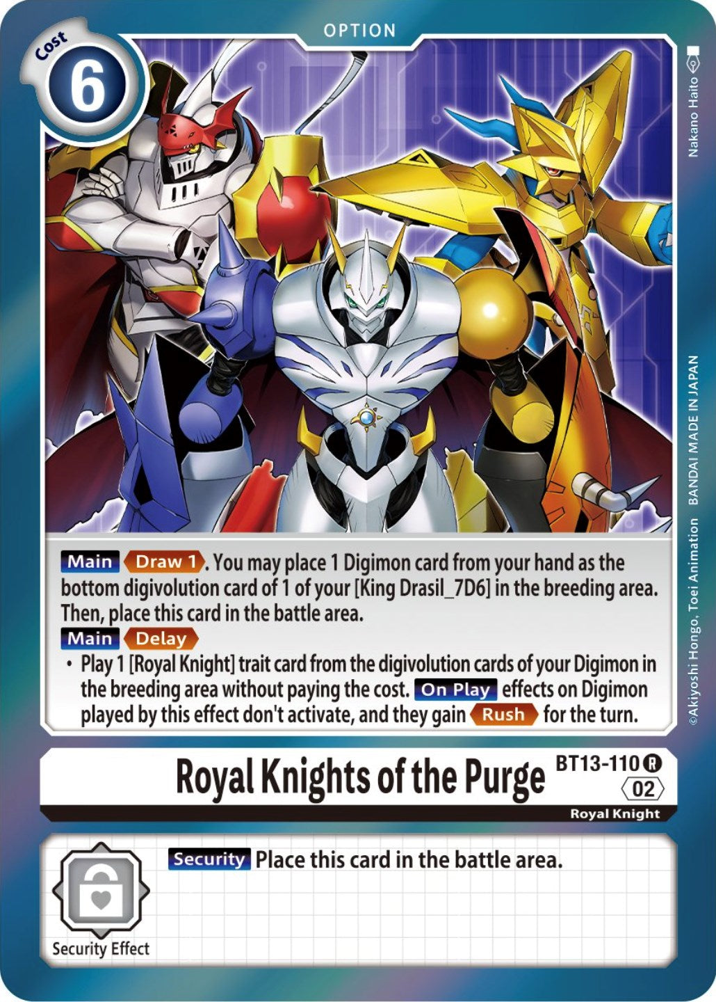 Royal Knights of the Purge [BT13-110] [Versus Royal Knights Booster] | Cracking-Singles