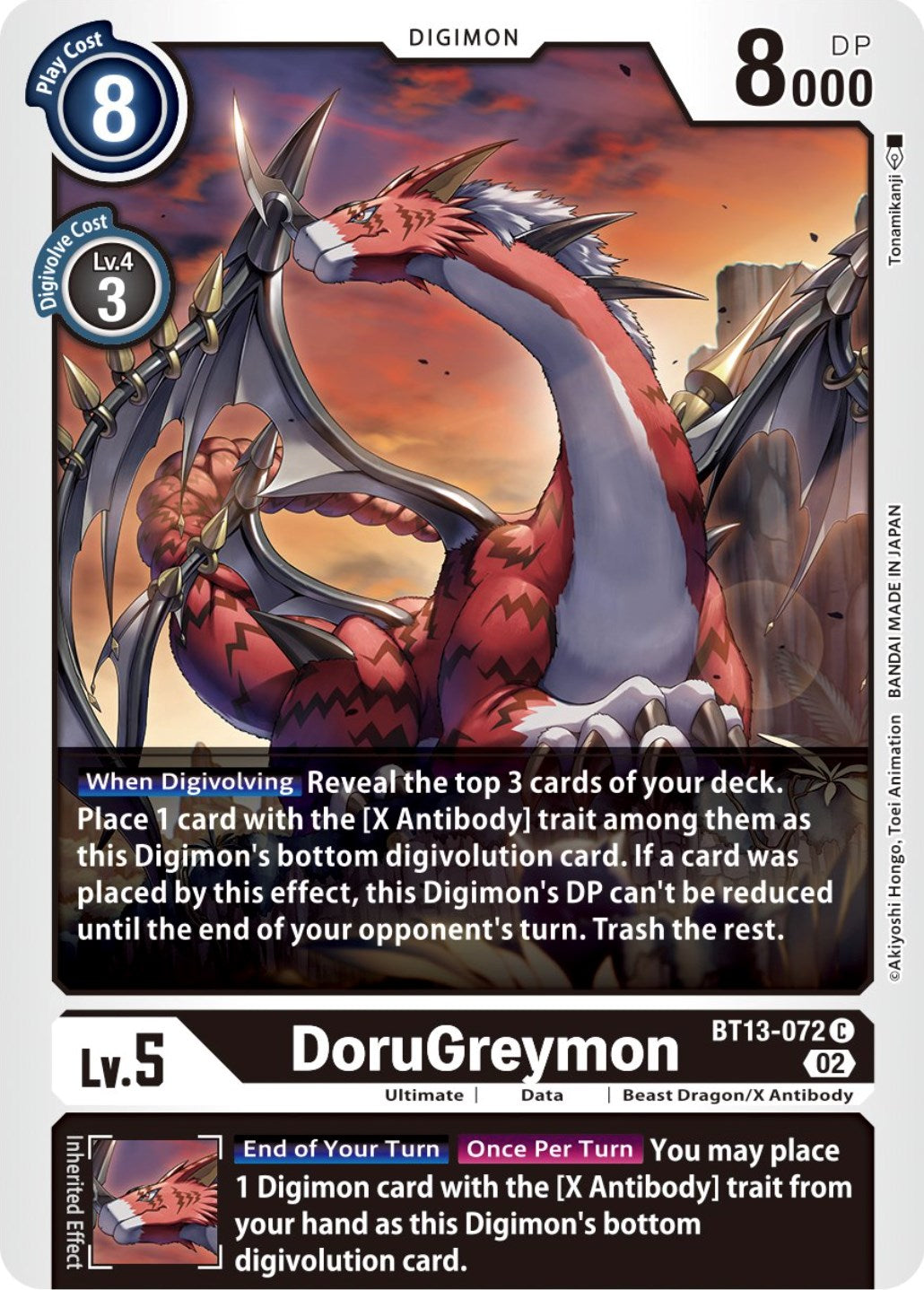 DoruGreymon [BT13-072] [Versus Royal Knights Booster] | Cracking-Singles