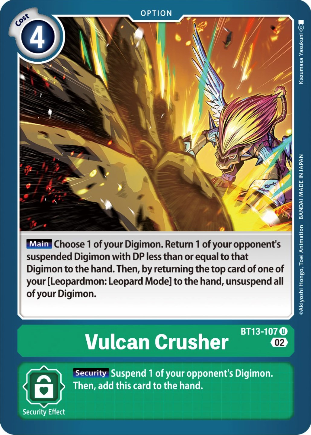 Vulcan Crusher [BT13-107] [Versus Royal Knights Booster] | Cracking-Singles