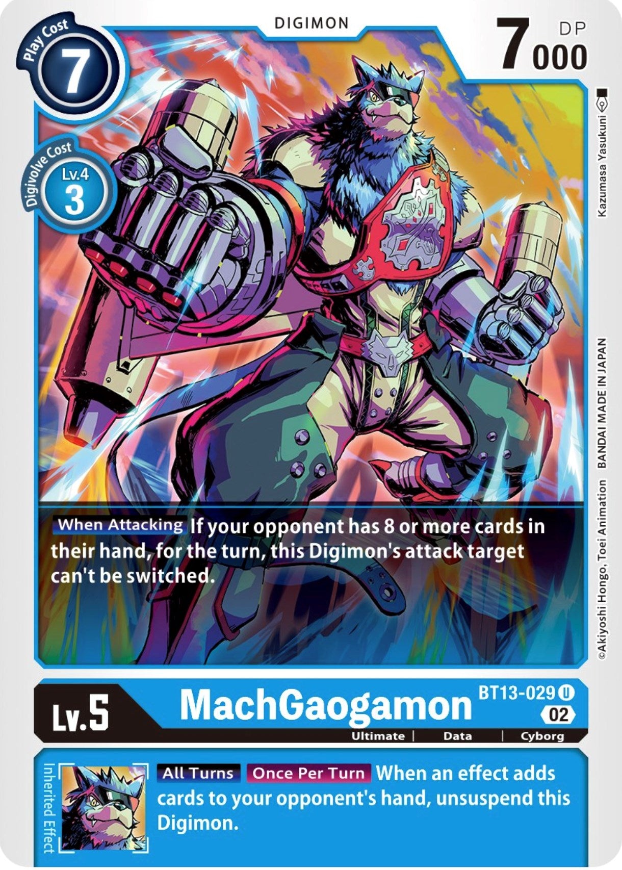 MachGaogamon [BT13-029] [Versus Royal Knights Booster] | Cracking-Singles