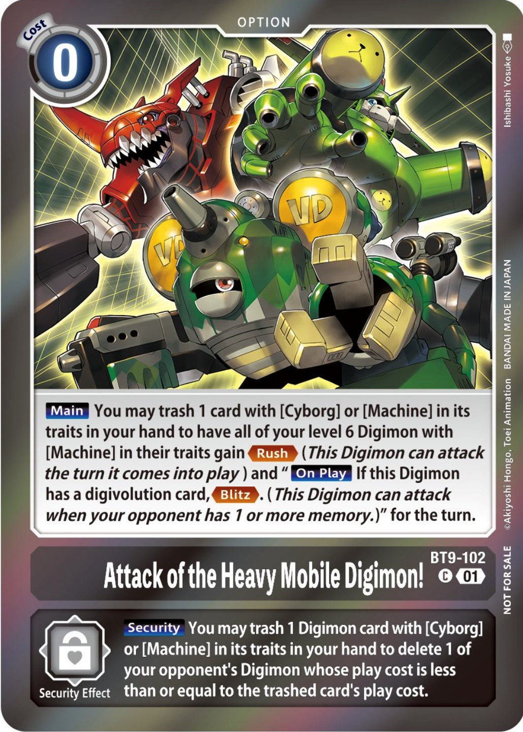 Attack of the Heavy Mobile Digimon! [BT9-102] (Event Pack 5) [X Record Promos] | Cracking-Singles