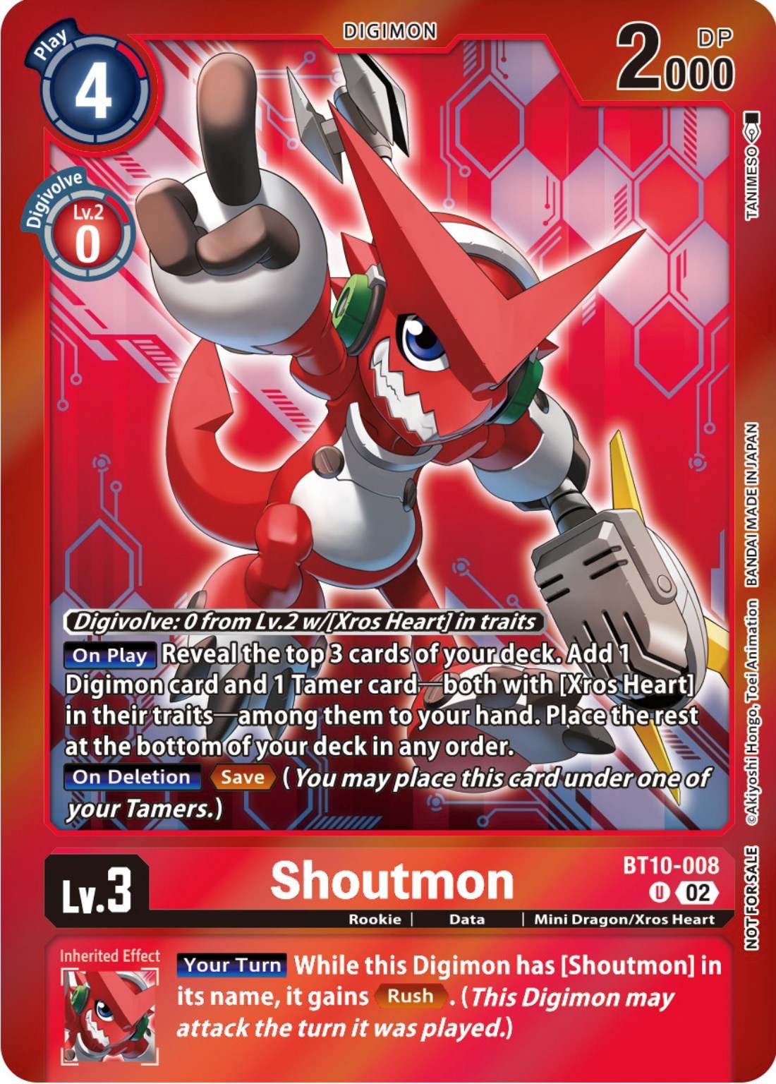 Shoutmon [BT10-008] (Event Pack 5) [Xros Encounter Promos] | Cracking-Singles