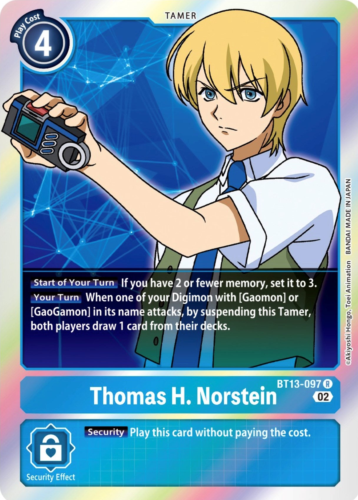 Thomas H. Norstein [BT13-097] [Versus Royal Knights Booster] | Cracking-Singles