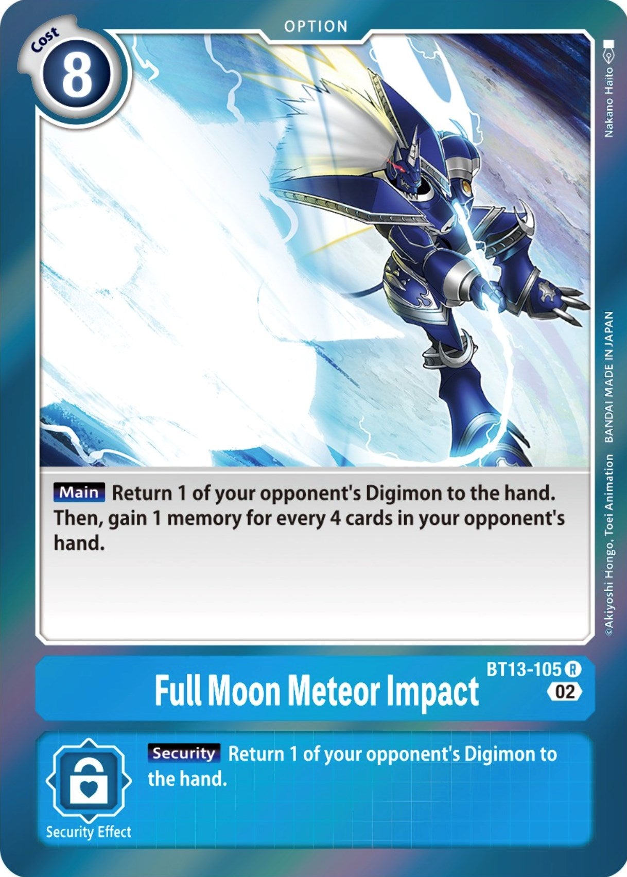 Full Moon Meteor Impact [BT13-105] [Versus Royal Knights Booster] | Cracking-Singles