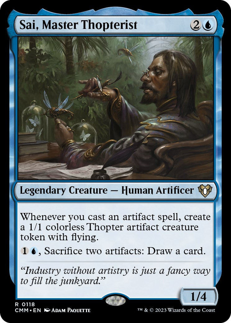 Sai, Master Thopterist [Commander Masters] | Cracking-Singles