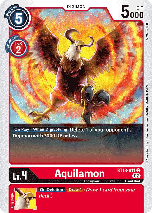 Aquilamon [BT13-011] [Versus Royal Knights Booster] | Cracking-Singles