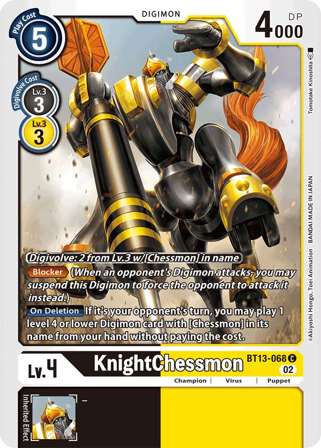 KnightChessmon [BT13-068] [Versus Royal Knights Booster] | Cracking-Singles