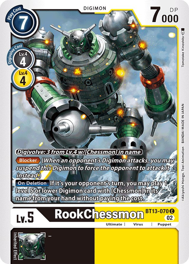 RookChessmon [BT13-070] [Versus Royal Knights Booster] | Cracking-Singles