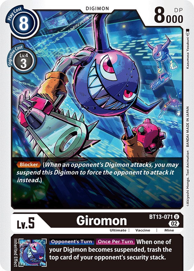 Giromon [BT13-071] [Versus Royal Knights Booster] | Cracking-Singles