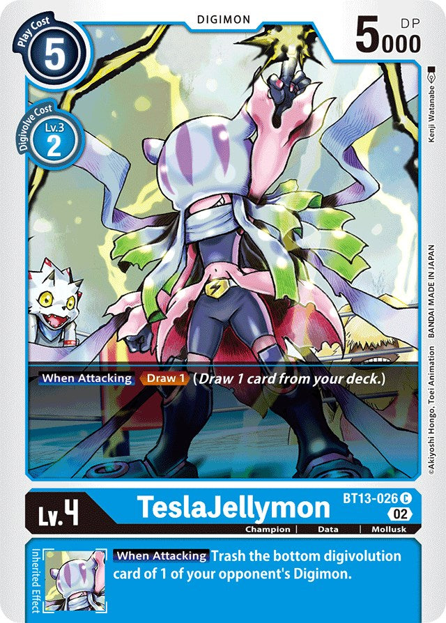 TeslaJellymon [BT13-026] [Versus Royal Knights Booster] | Cracking-Singles