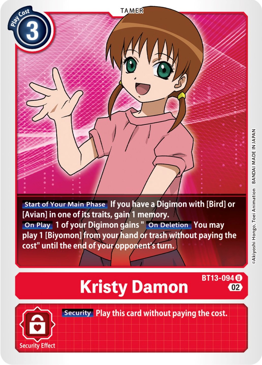 Kristy Damon [BT13-094] [Versus Royal Knights Booster] | Cracking-Singles