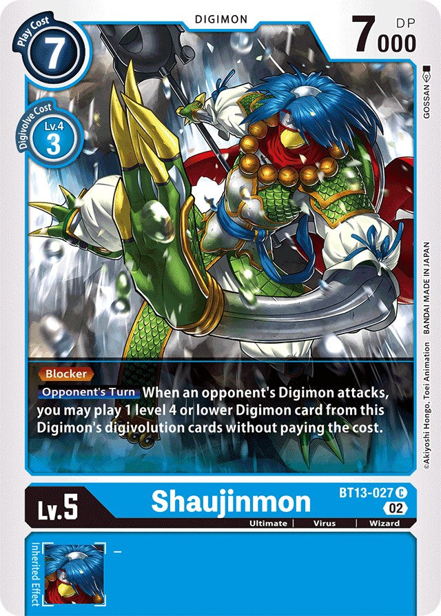 Shaujinmon [BT13-027] [Versus Royal Knights Booster] | Cracking-Singles