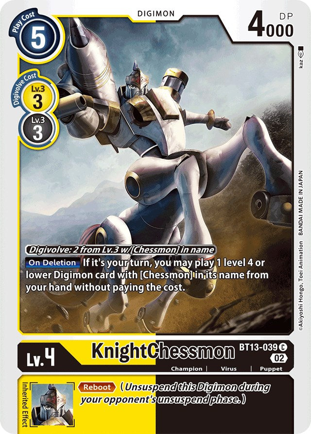 KnightChessmon [BT13-039] [Versus Royal Knights Booster] | Cracking-Singles