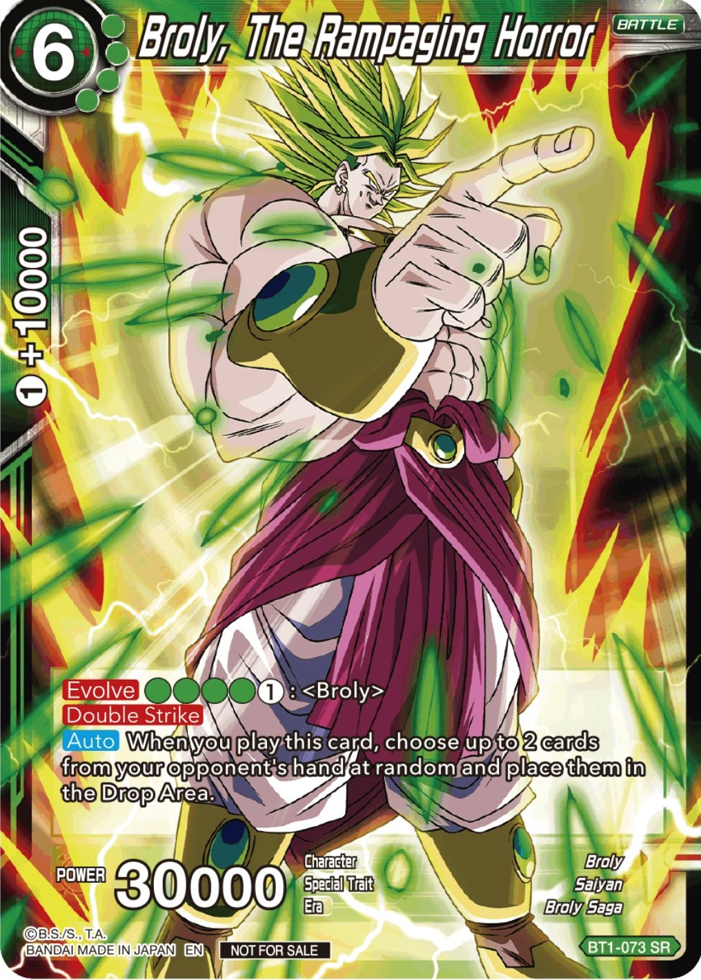 Broly, The Rampaging Horror (Gen Con 2023) (BT1-073) [Promotion Cards] | Cracking-Singles