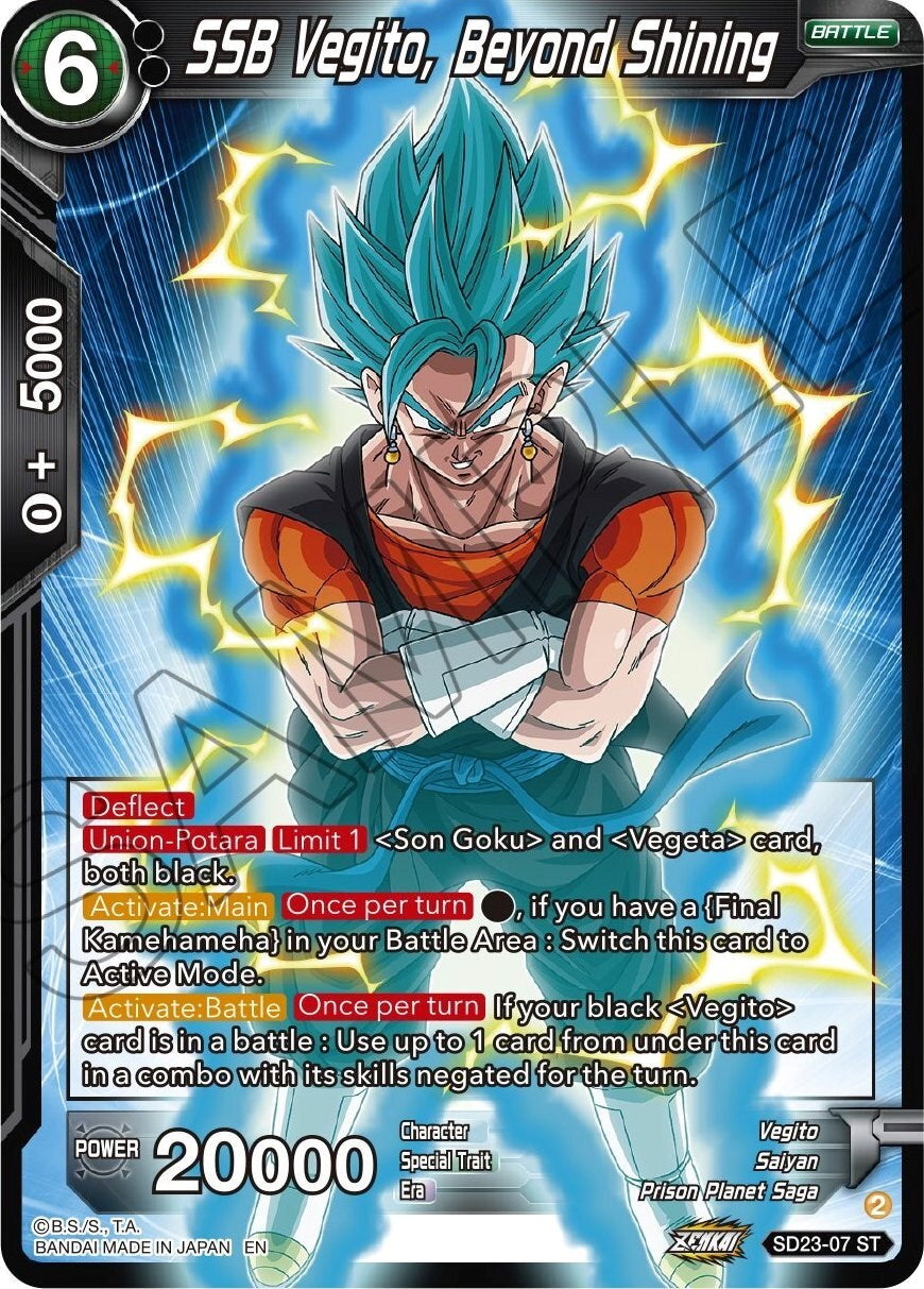 SSB Vegito, Beyond Shining (SD23-07) [Critical Blow] | Cracking-Singles