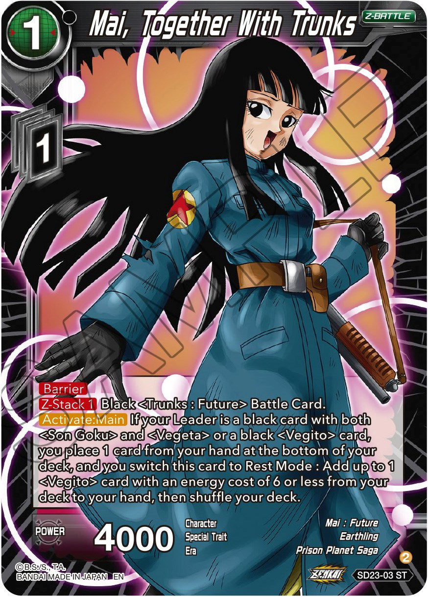 Mai, Together With Trunks (SD23-03) [Critical Blow] | Cracking-Singles