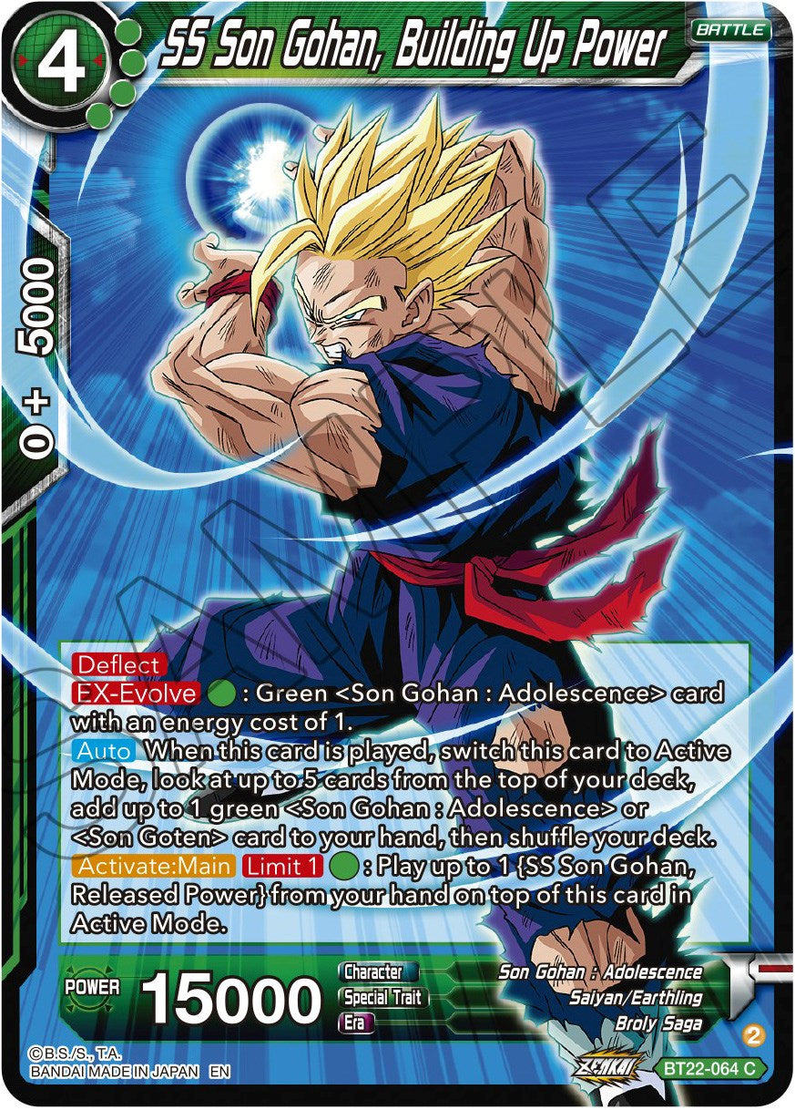 SS Son Gohan, Building Up Power (BT22-064) [Critical Blow] | Cracking-Singles