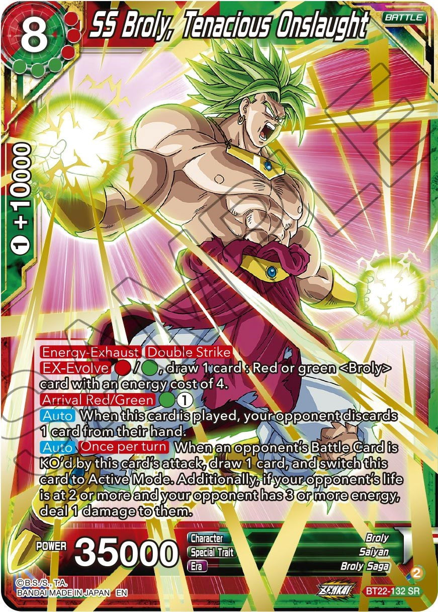 SS Broly, Tenacious Onslaught (BT22-132) [Critical Blow] | Cracking-Singles