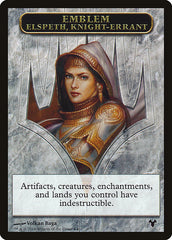 Emblem - Elspeth, Knight-Errant // Soldier Double-Sided Token [Modern Event Deck 2014 Tokens] | Cracking-Singles