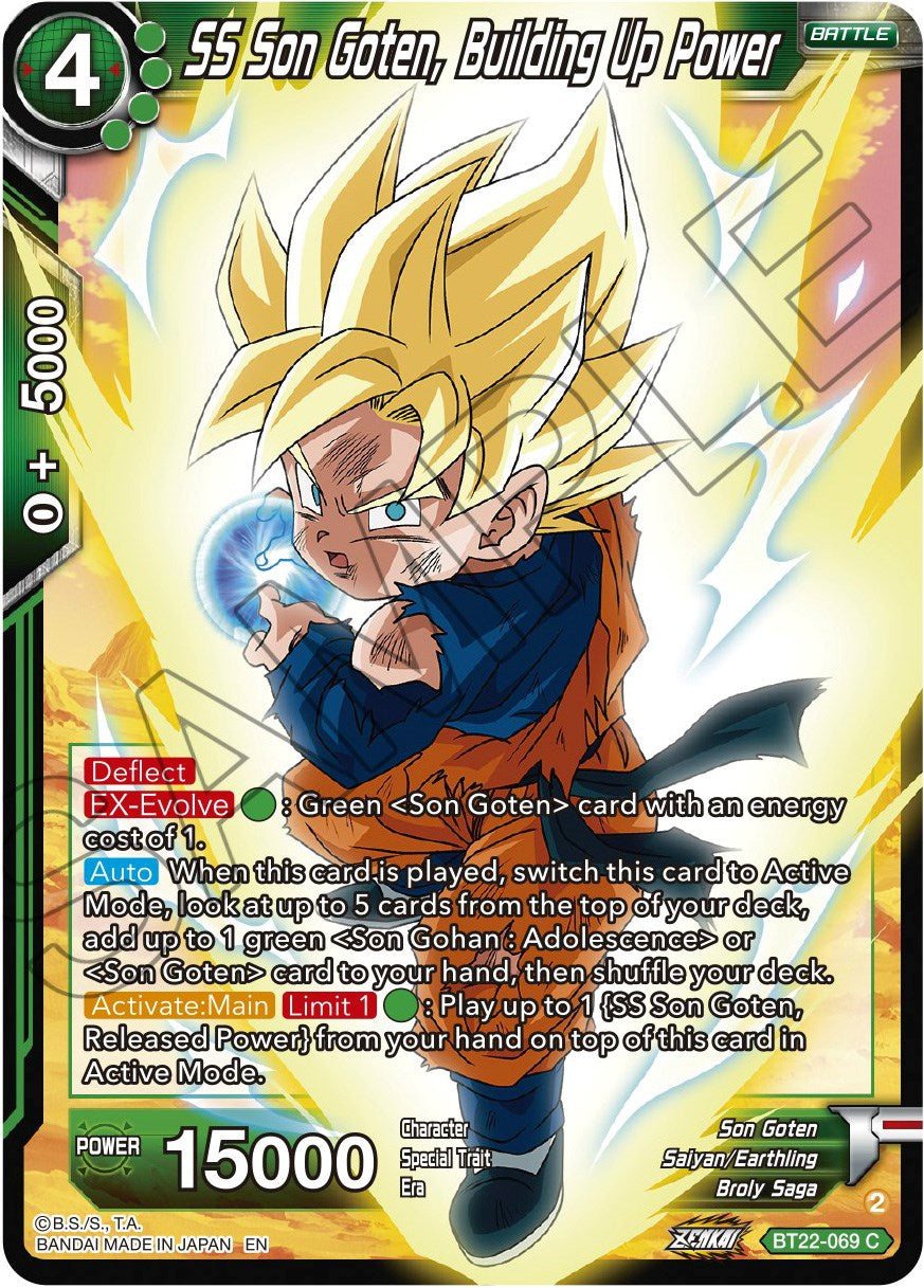 SS Son Goten, Building Up Power (BT22-069) [Critical Blow] | Cracking-Singles