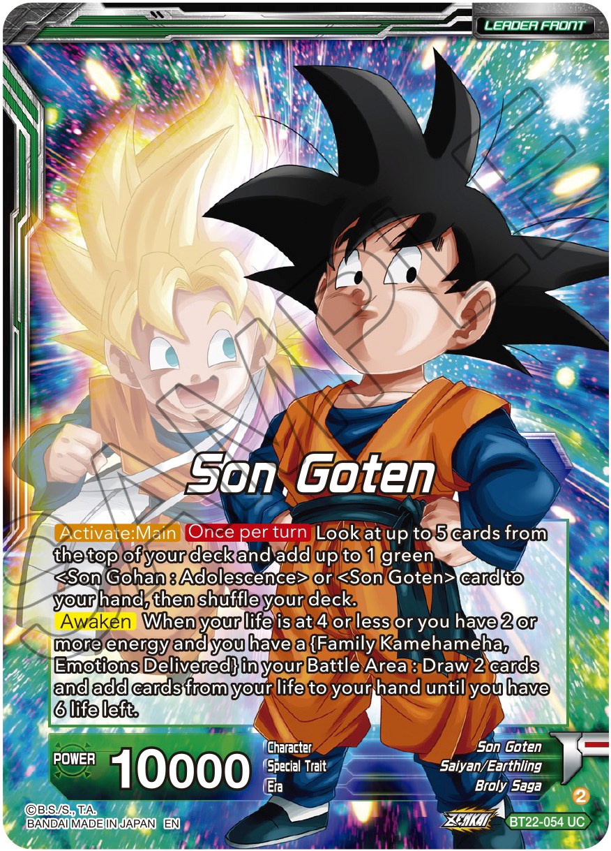 Son Goten // SS Son Gohan & SS Son Goten, Brothers (BT22-054) [Critical Blow] | Cracking-Singles