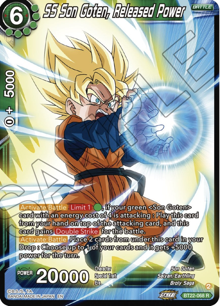 SS Son Goten, Released Power (BT22-068) [Critical Blow] | Cracking-Singles