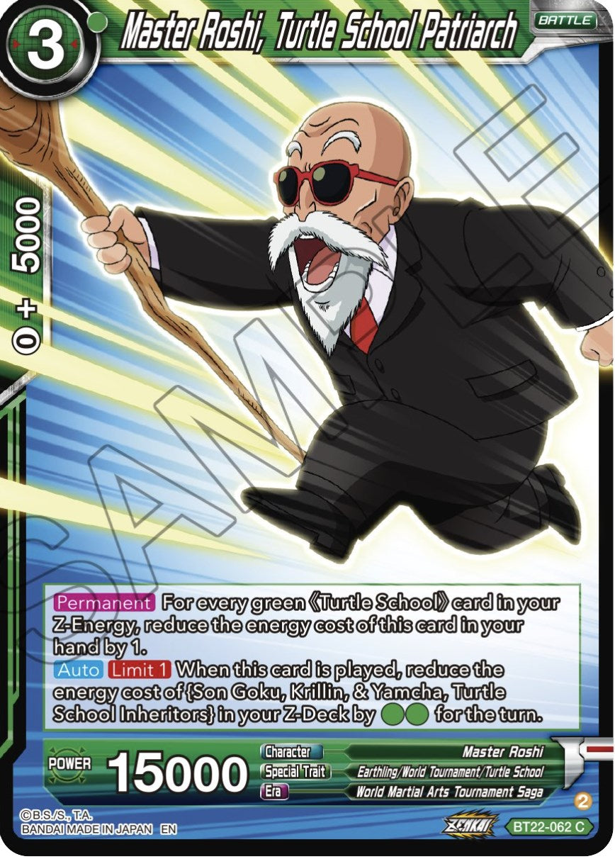 Master Roshi, Turtle school Patriarch (BT22-062) [Critical Blow] | Cracking-Singles