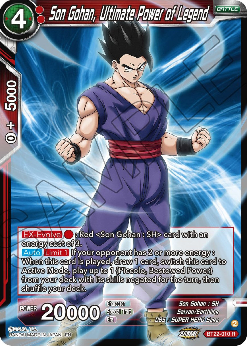 Son Gohan, Ultimate Power of Legend (BT22-010) [Critical Blow] | Cracking-Singles