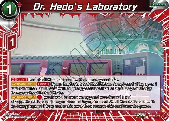 Dr. Hedo's Laboratory (BT22-008) [Critical Blow] | Cracking-Singles