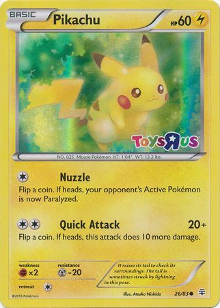 Pikachu (26/83) (Toys R Us Promo) [Miscellaneous Cards] | Cracking-Singles