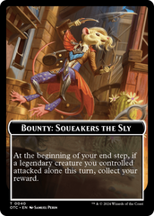 Bounty: Squeakers the Sly // Bounty Rules Double-Sided Token [Outlaws of Thunder Junction Commander Tokens] | Cracking-Singles