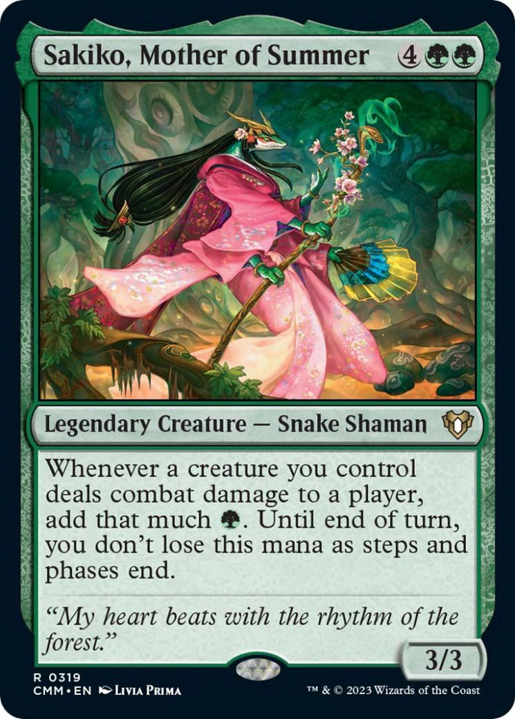 Sakiko, Mother of Summer [Commander Masters] | Cracking-Singles