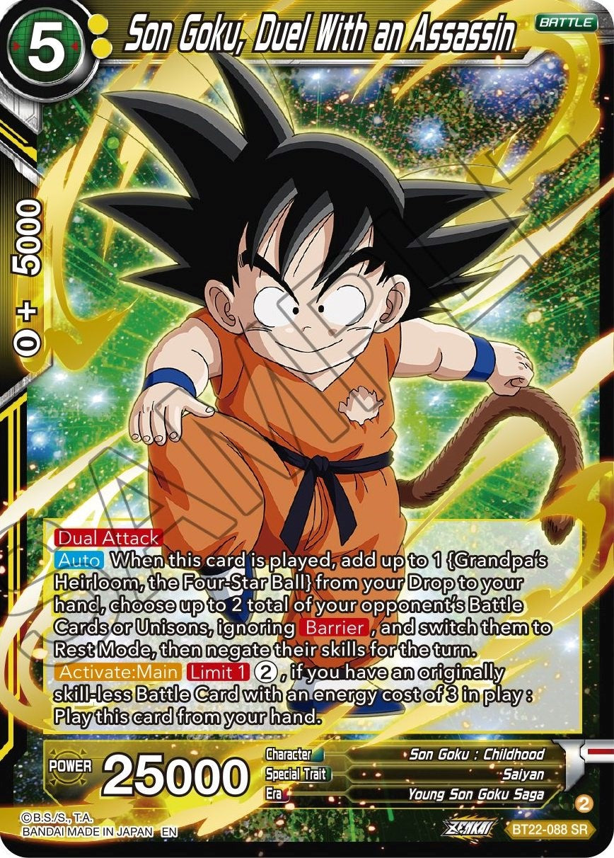 Son Goku, Duel With an Assassin (BT22-088) [Critical Blow] | Cracking-Singles