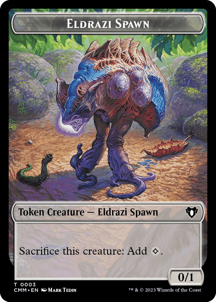 Eldrazi Spawn // Phyrexian Germ Double-Sided Token [Commander Masters Tokens] | Cracking-Singles