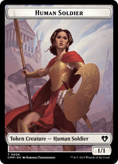 Human Soldier // Zombie (0013) Double-Sided Token [Commander Masters Tokens] | Cracking-Singles