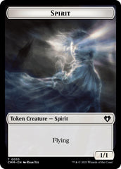 Spirit (0010) // Satyr Double-Sided Token [Commander Masters Tokens] | Cracking-Singles