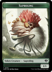 Saproling // Elf Druid Double-Sided Token [Commander Masters Tokens] | Cracking-Singles