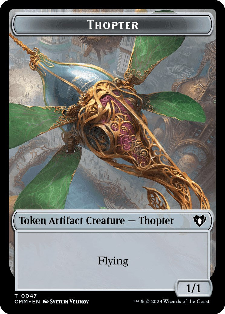 Thopter // Bird Illusion Double-Sided Token [Commander Masters Tokens] | Cracking-Singles