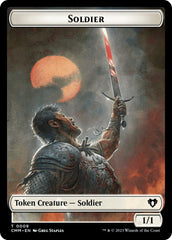 Soldier // Dragon (0020) Double-Sided Token [Commander Masters Tokens] | Cracking-Singles