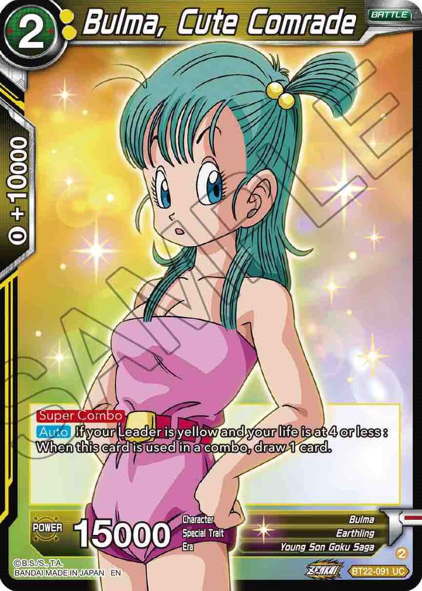 Bulma, Cute Comrade (BT22-091) [Critical Blow] | Cracking-Singles