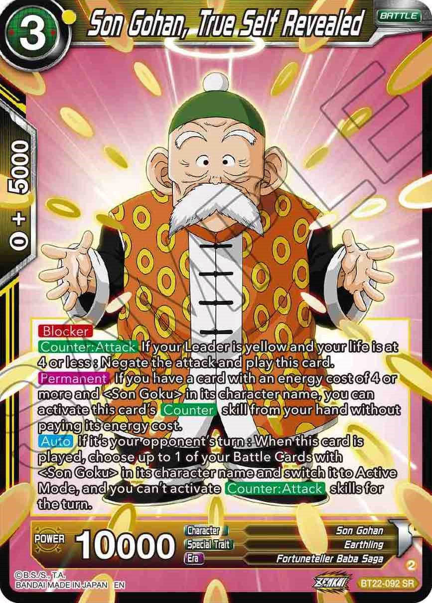 Son Gohan, True Self Revealed (BT22-092) [Critical Blow] | Cracking-Singles