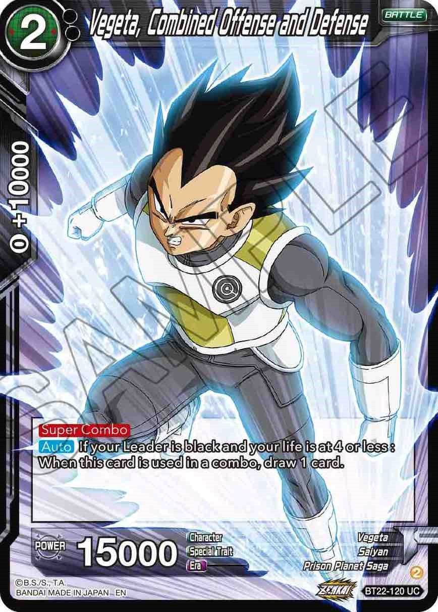 Vegeta, Combined Offense and Defense (BT22-120) [Critical Blow] | Cracking-Singles