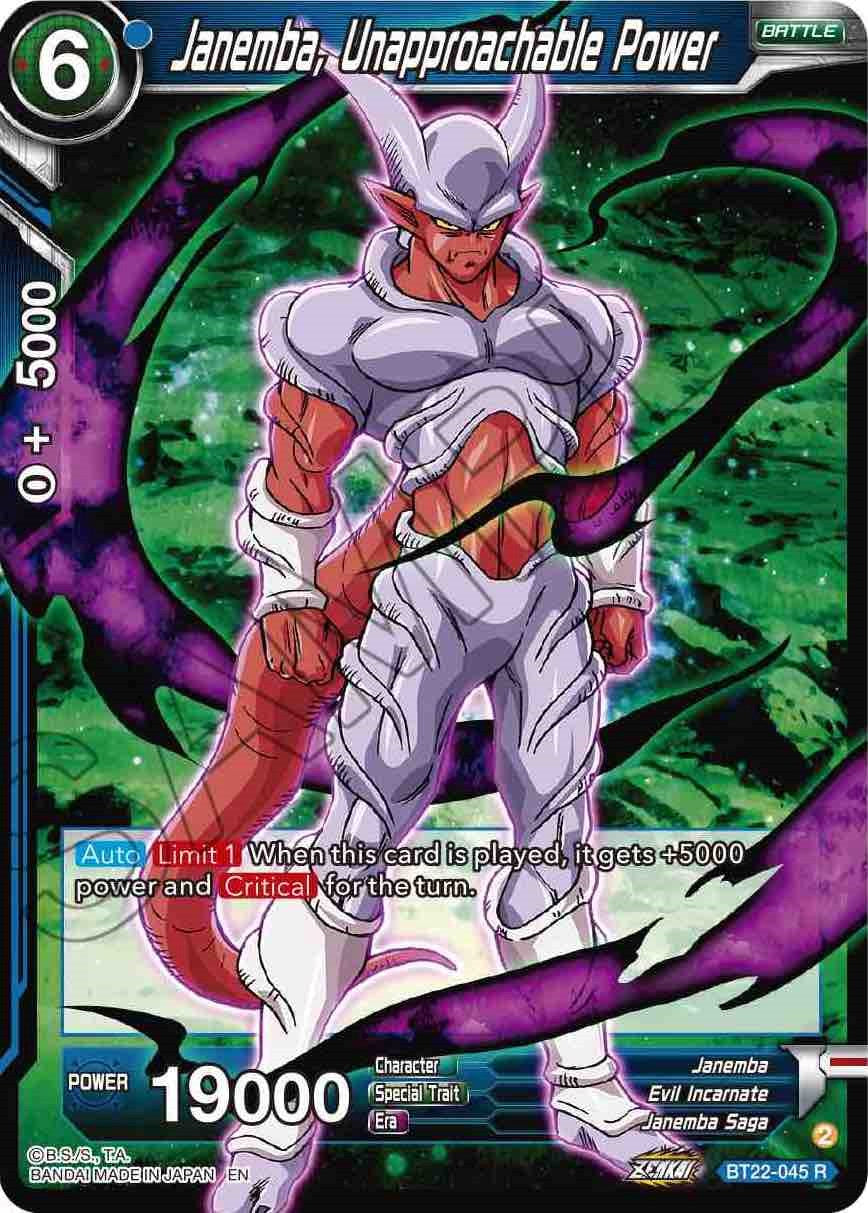 Janemba, Unapproachable Power (BT22-045) [Critical Blow] | Cracking-Singles