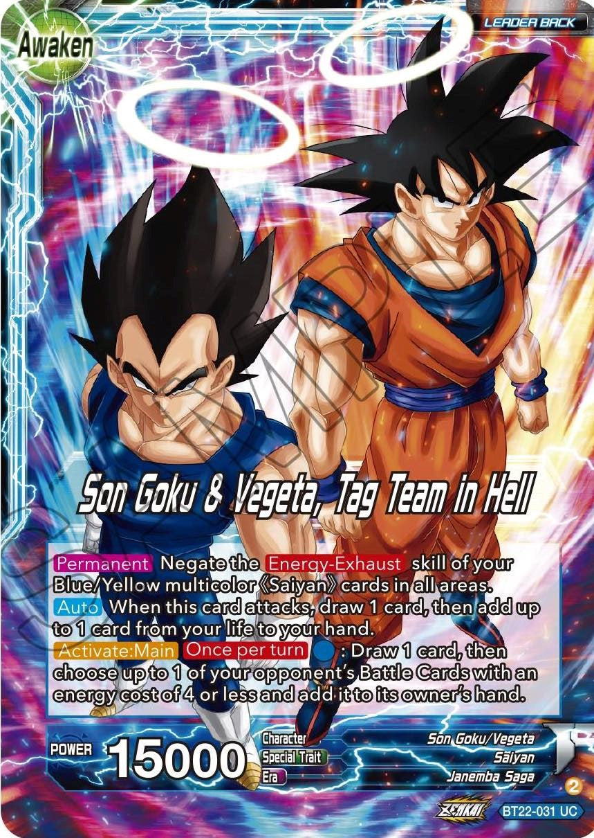 Son Goku // Son Goku & Vegeta, Tag Team in Hell (BT22-031) [Critical Blow] | Cracking-Singles