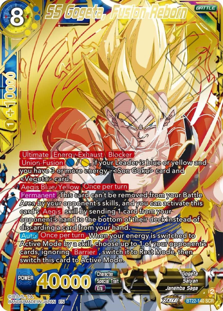 SS Gogeta, Fusion Reborn (BT22-140) [Critical Blow] | Cracking-Singles