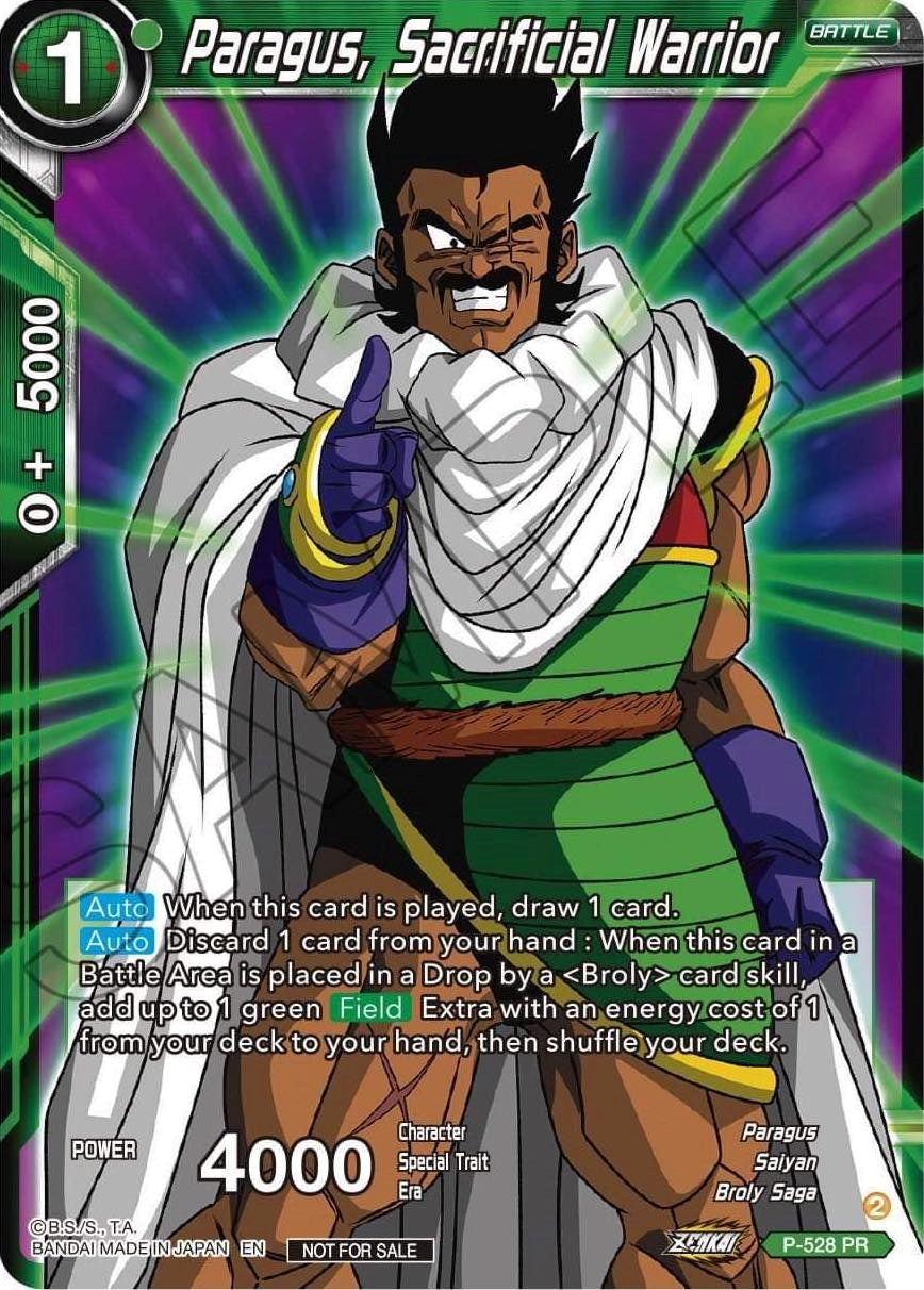 Paragus, Sacrificial Warrior (Zenkai Series Tournament Pack Vol.5) (P-528) [Tournament Promotion Cards] | Cracking-Singles