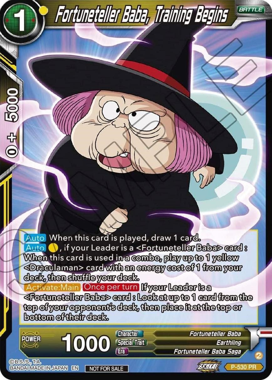 Fortuneteller Baba, Training Begins (Zenkai Series Tournament Pack Vol.5) (P-530) [Tournament Promotion Cards] | Cracking-Singles