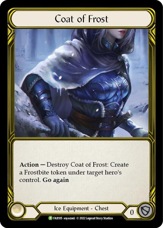 Coat of Frost (Golden) [FAB105] (Promo)  Cold Foil | Cracking-Singles