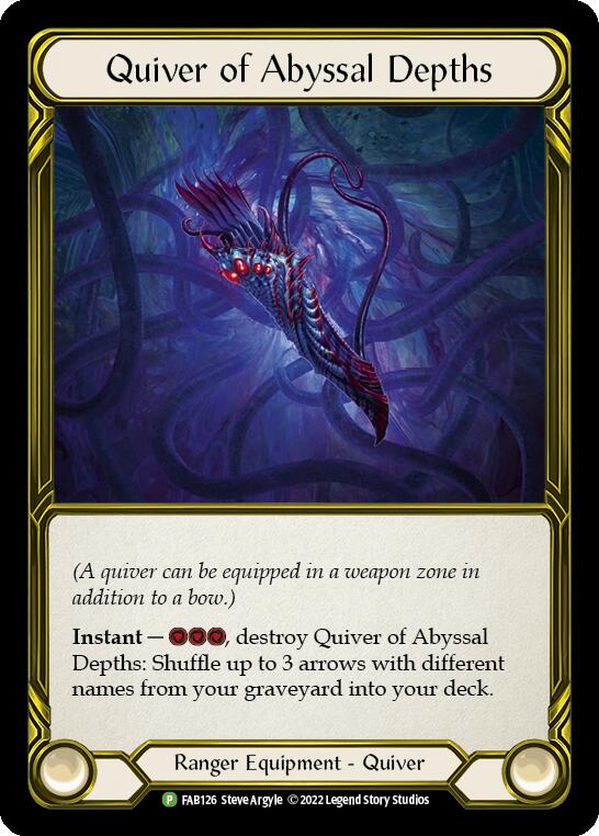 Quiver of Abyssal Depths (Golden) [FAB126] (Promo)  Cold Foil | Cracking-Singles